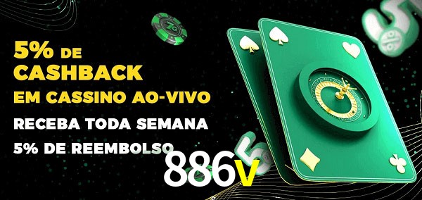 Promoções do cassino ao Vivo 886v